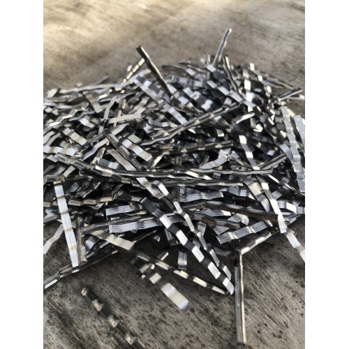 Фибра стальная анкерная 0.5х45 мм для армирования