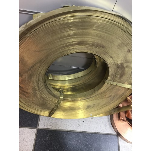 Лента латунная 0,1х300 мм Л63 полутвердая п/т